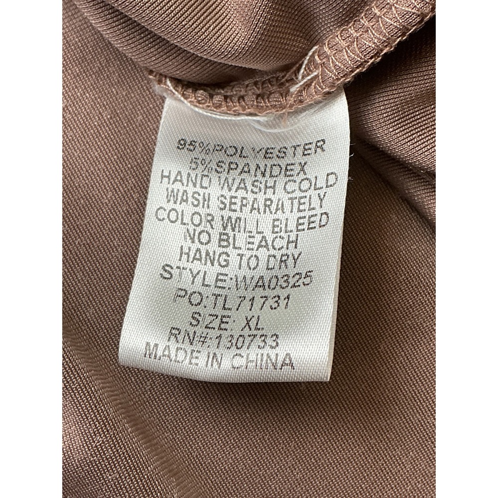 Umgee Brown Velvet Babydoll Mini Dress V-Neck Smocked Pockets XL WA0325 - Picture 11 of 14